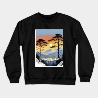 Lookout Pass ski Idaho usa Crewneck Sweatshirt